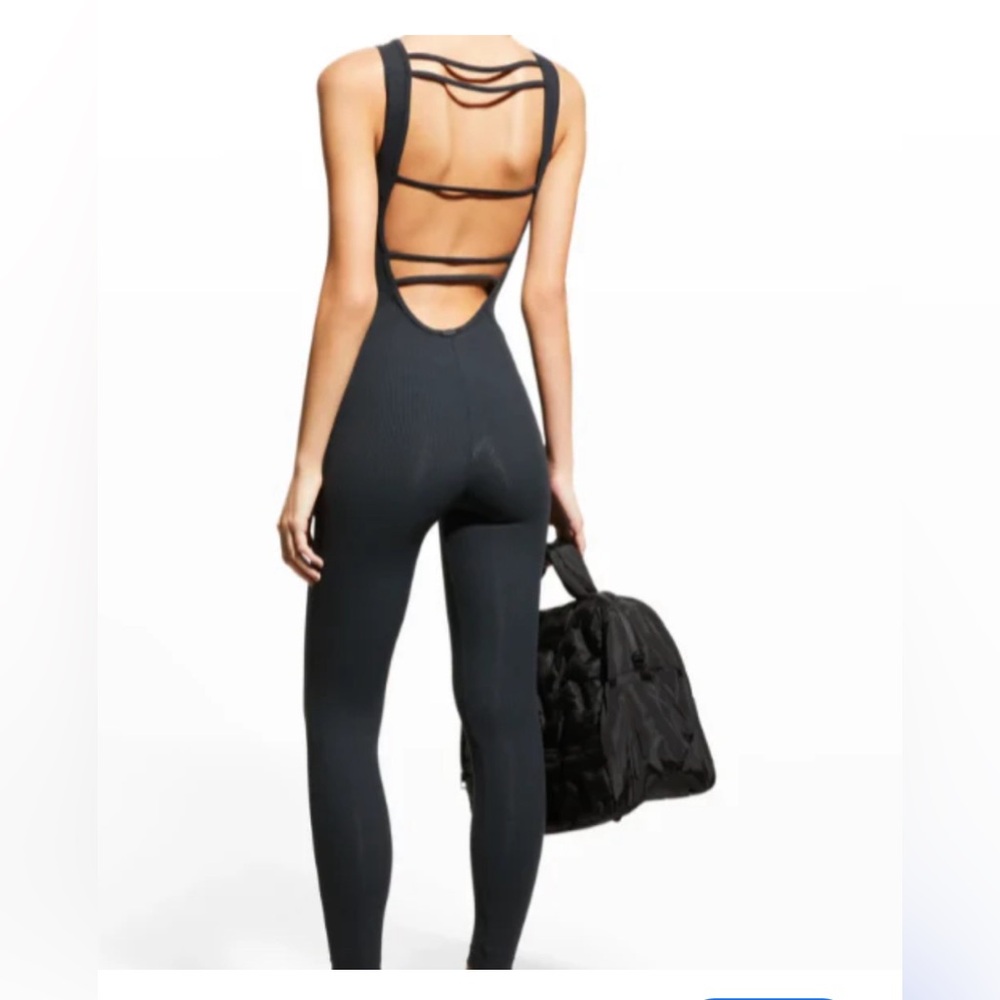 New Koral Jet Rib Jumpsuit Black